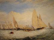 Joseph Mallord William Turner Regatta Beating To Windward oil